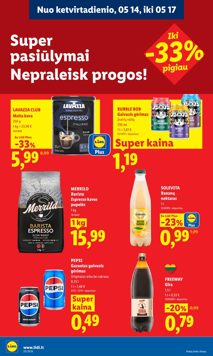 Lidl leidinys akcijos nuo 
  2026-05-11 iki 
  2026-05-17 | Leidinukas.lt puslapis 36