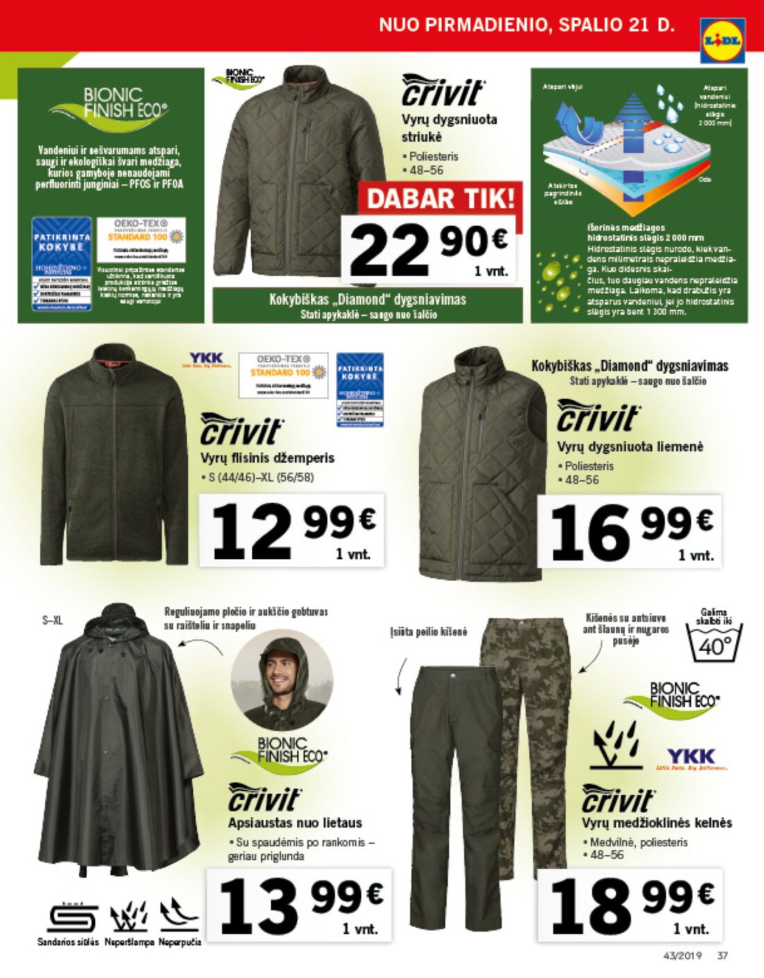 Lidl savaitinis leidinys akcijos nuo 
  2019-10-21 iki 
  2019-10-27 | Leidinukas.lt puslapis 37