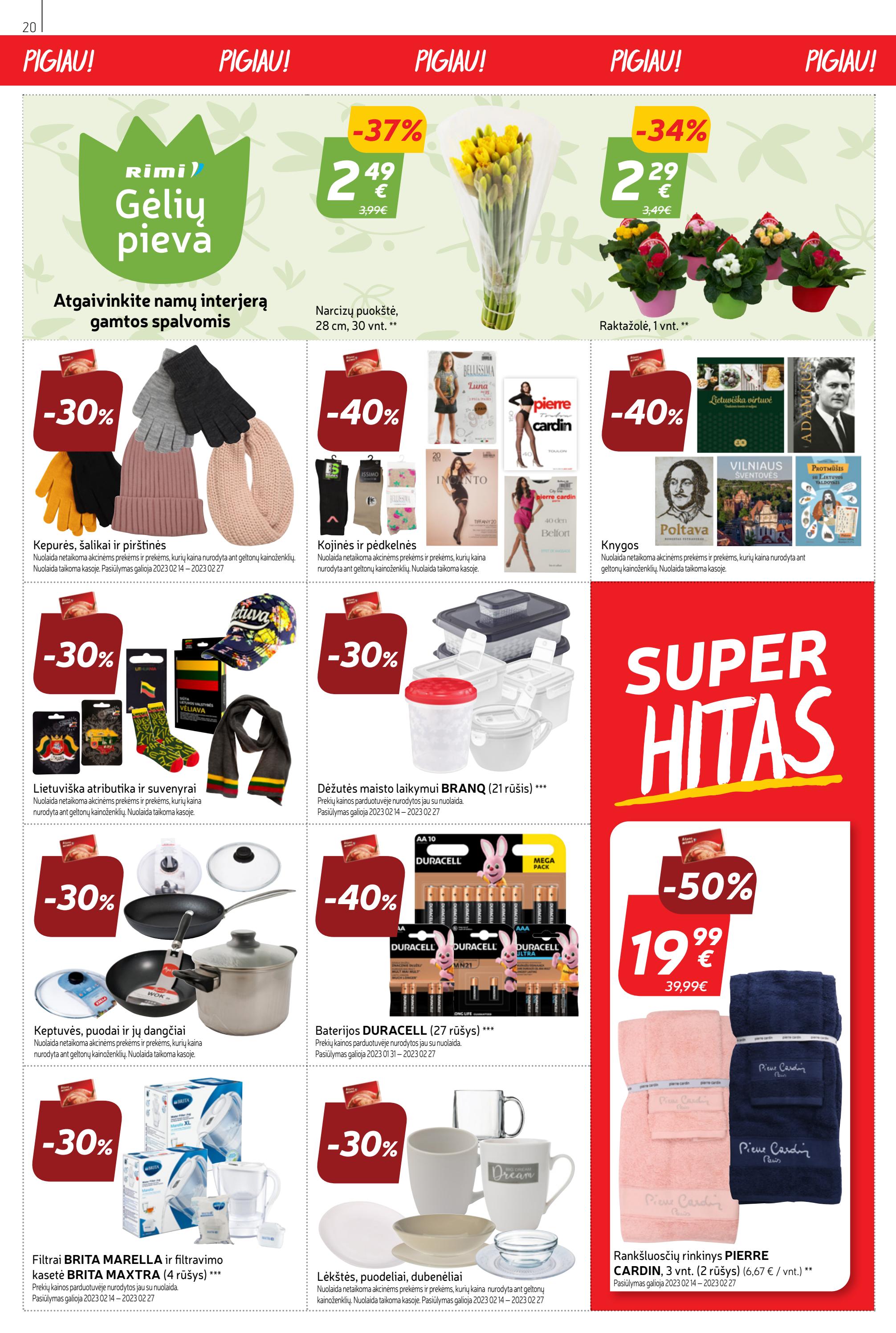 Rimi savaitinis leidinys akcijos nuo 
  2023-02-14 iki 
  2023-02-20 | Leidinukas.lt puslapis 20