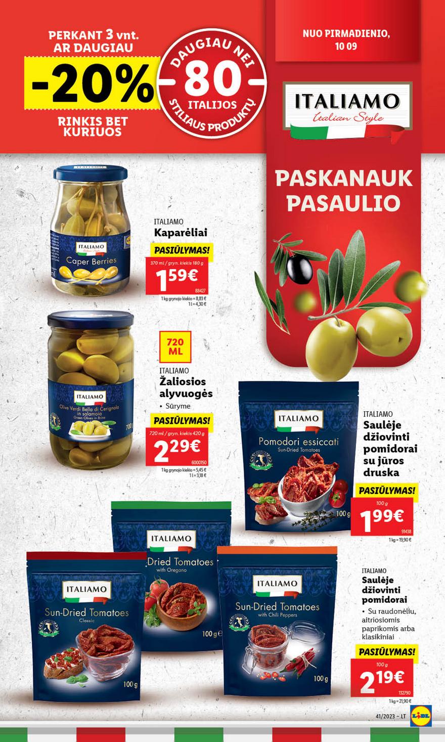 Lidl pasiūlymai akcijos nuo 
  2023-10-09 iki 
  2023-10-15 | Leidinukas.lt puslapis 20