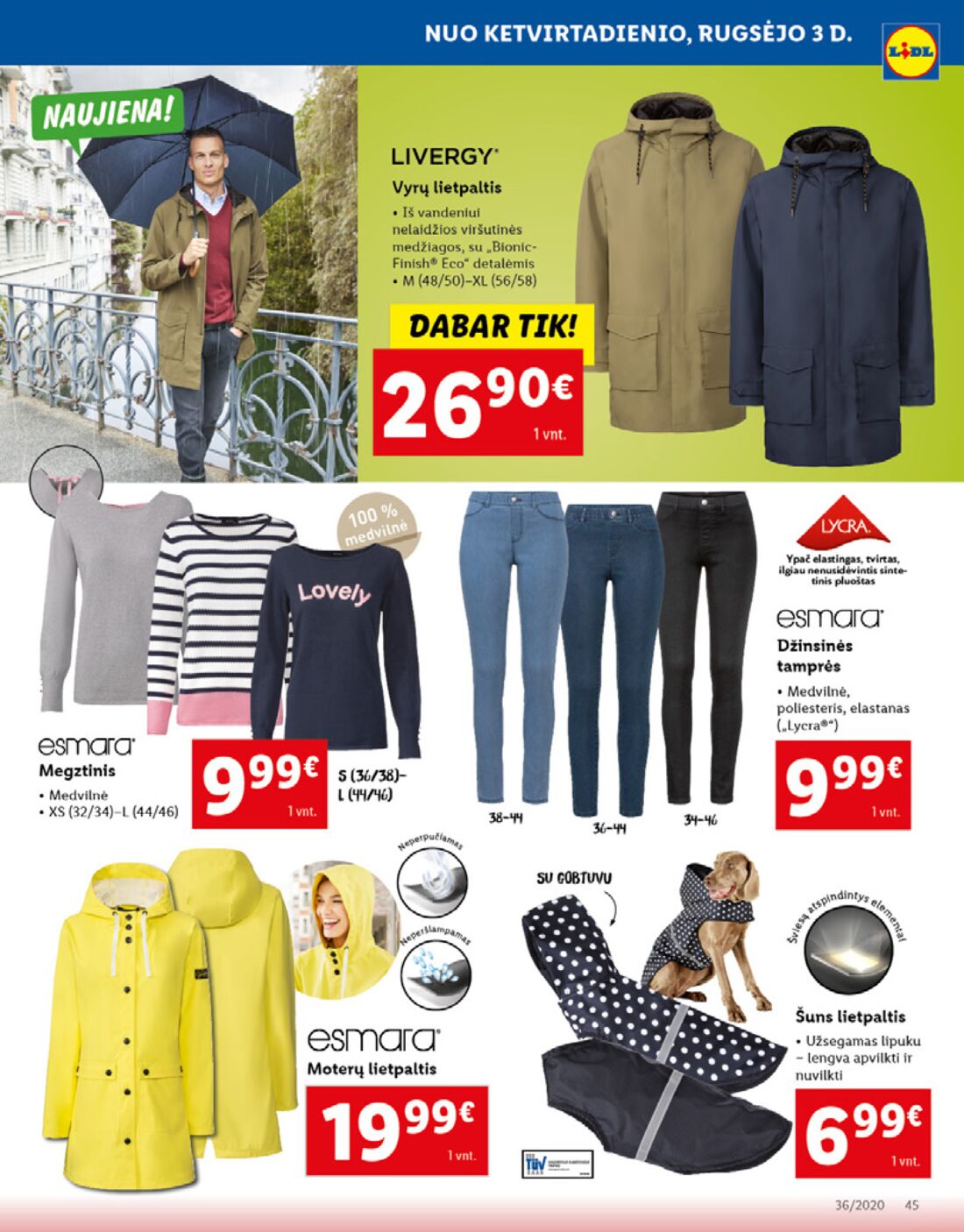Lidl savaitinis leidinys akcijos nuo 
  2020-08-31 iki 
  2020-09-06 | Leidinukas.lt puslapis 45