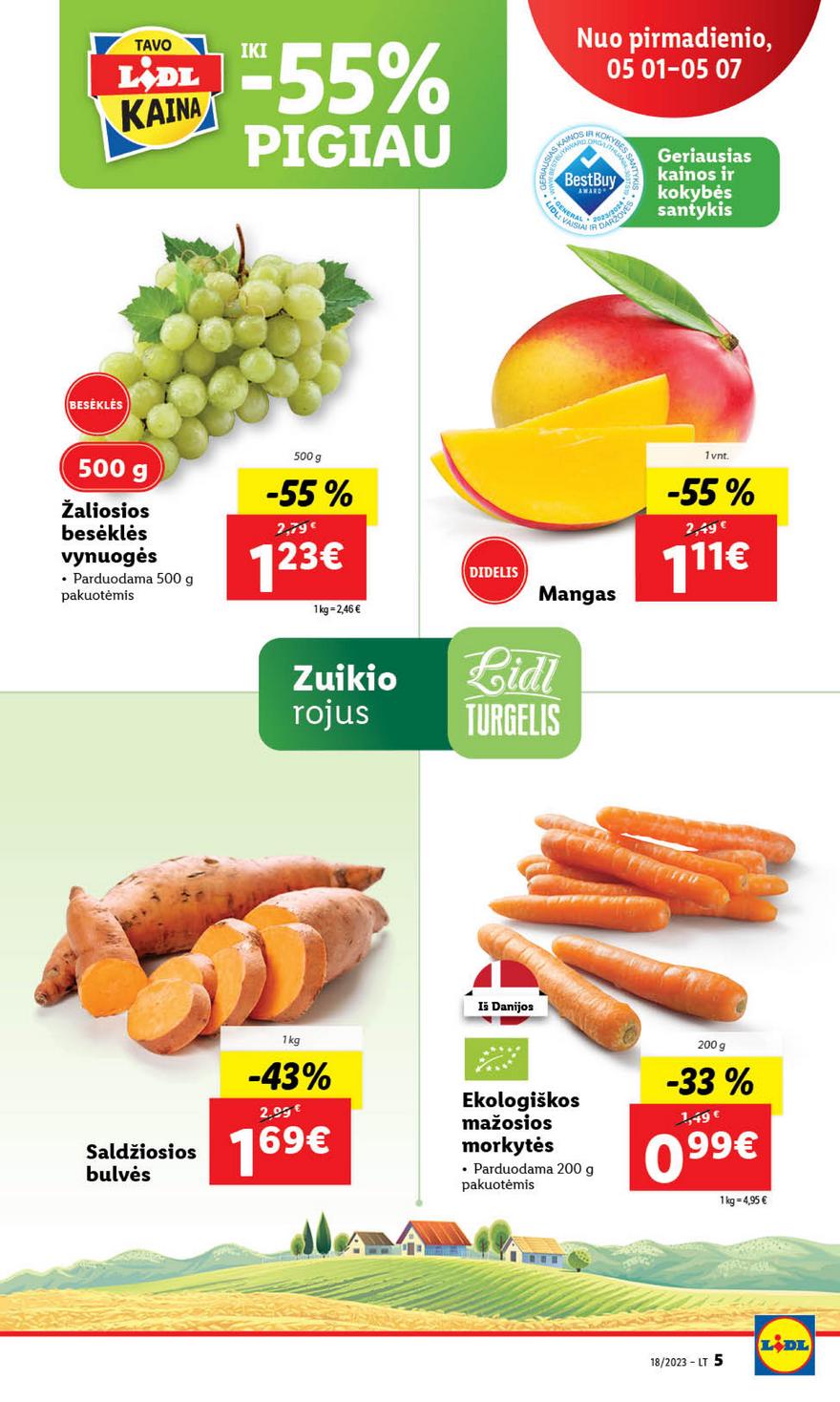 Lidl pasiūlymai akcijos nuo 
  2023-05-01 iki 
  2023-05-07 | Leidinukas.lt puslapis 5