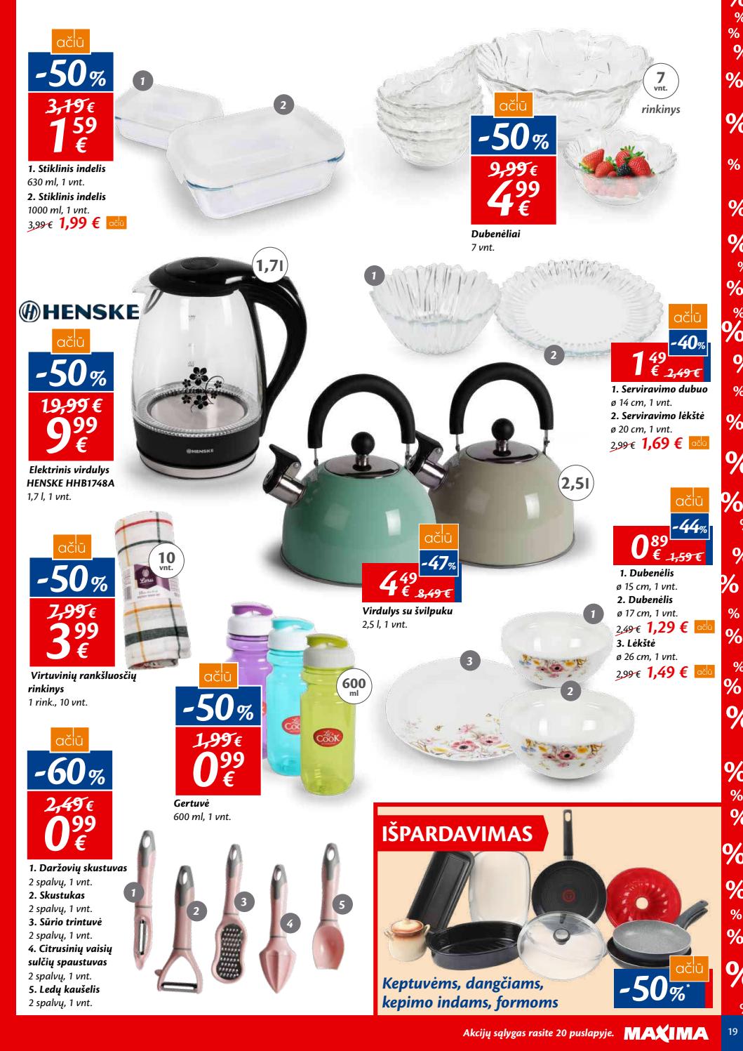 Maxima kaininis leidinys akcijos nuo 
  2019-07-09 iki 
  2019-07-15 | Leidinukas.lt puslapis 19