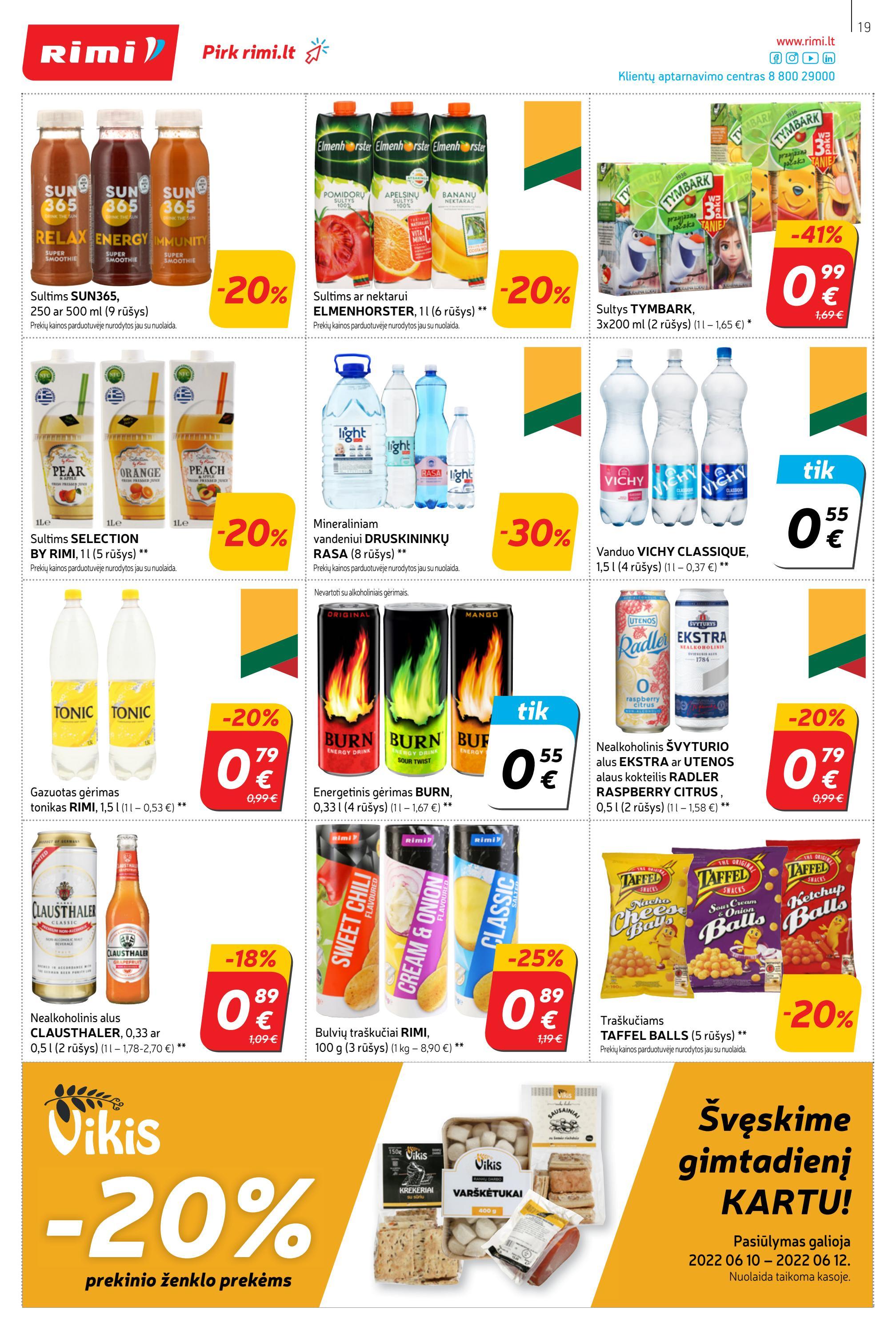 Rimi savaitinis leidinys akcijos nuo 
  2022-06-07 iki 
  2022-06-13 | Leidinukas.lt puslapis 19