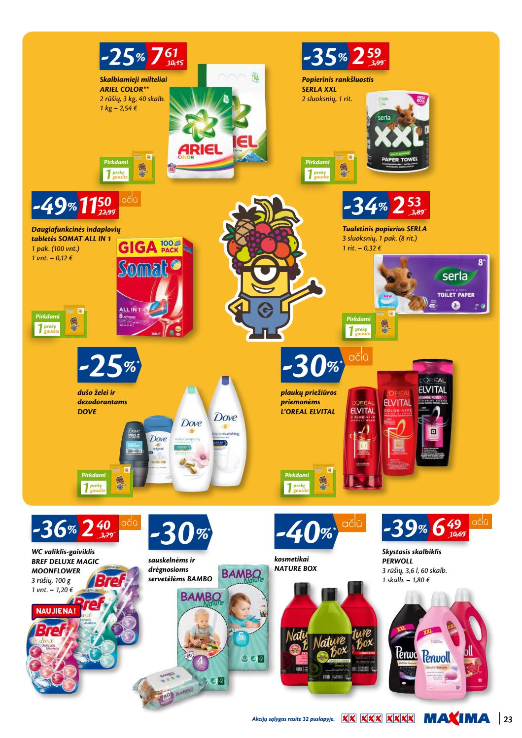 Maxima kaininis leidinys akcijos nuo 
  2019-10-24 iki 
  2019-11-06 | Leidinukas.lt puslapis 23