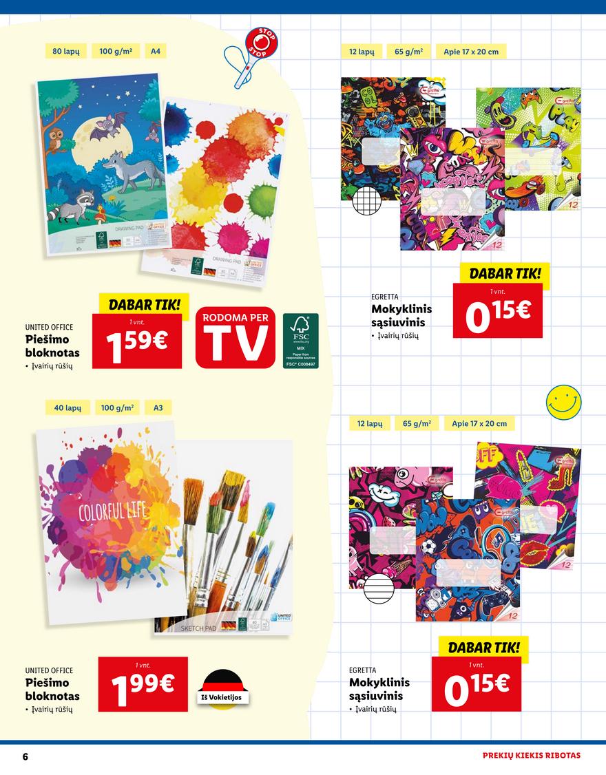 Lidl pasiūlymai akcijos nuo 
  2022-07-28 iki 
  2022-08-31 | Leidinukas.lt puslapis 6