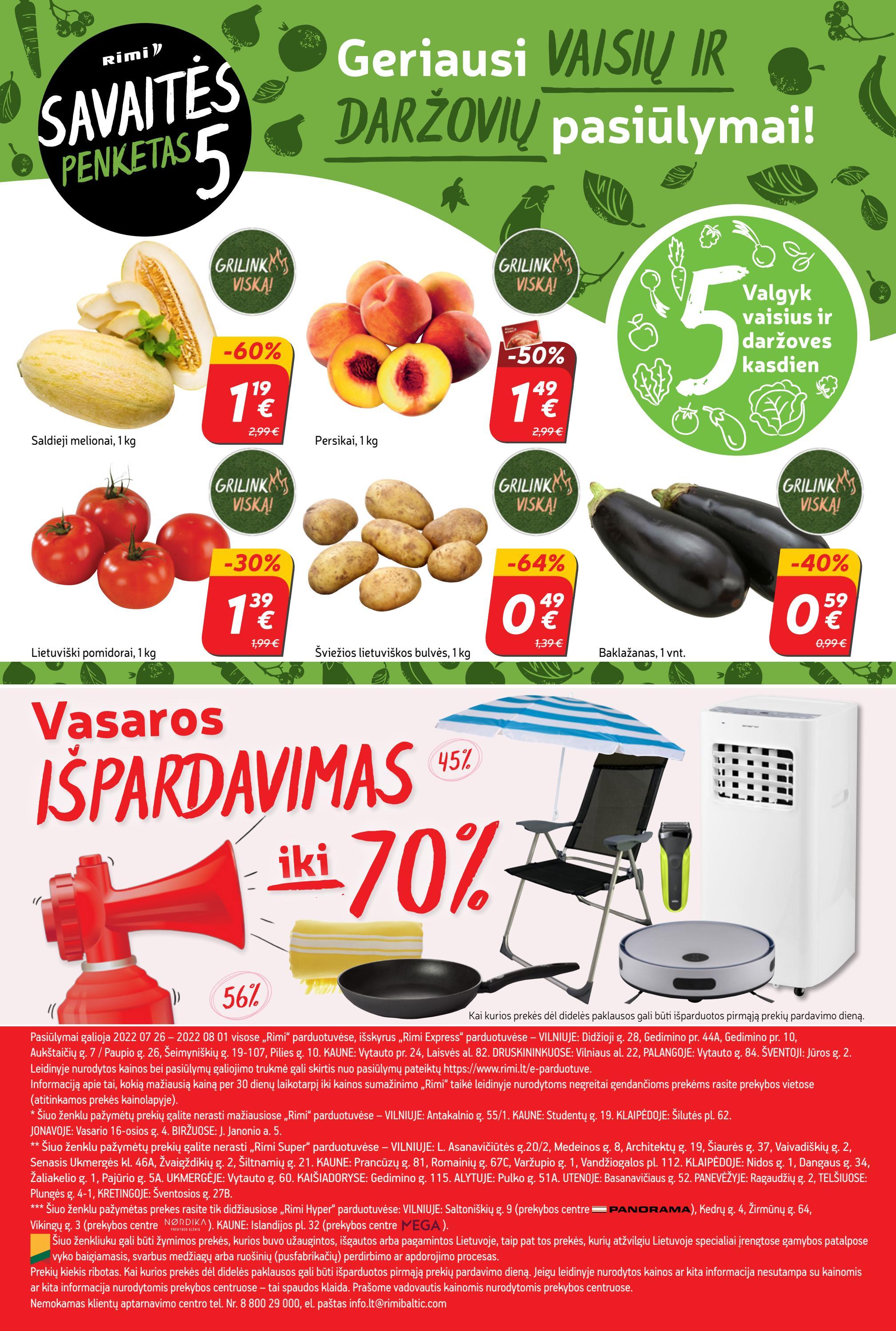 Rimi savaitinis leidinys akcijos nuo 
  2022-07-26 iki 
  2022-08-01 | Leidinukas.lt puslapis 23