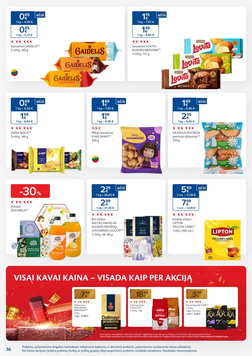 Maxima leidinys akcijos nuo 
  2026-02-03 iki 
  2026-03-09 | Leidinukas.lt puslapis 36