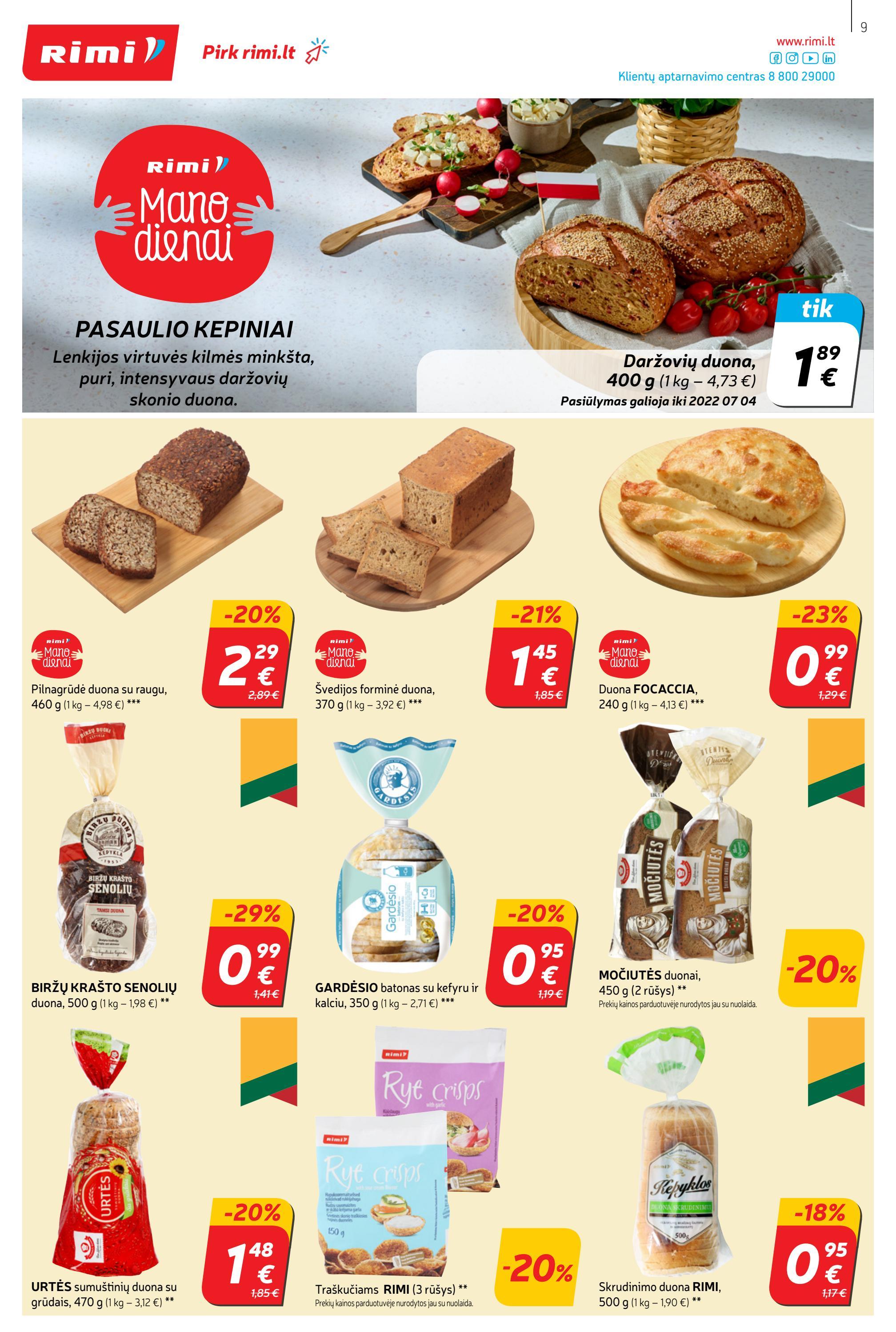 Rimi savaitinis leidinys akcijos nuo 
  2022-06-21 iki 
  2022-06-27 | Leidinukas.lt puslapis 9