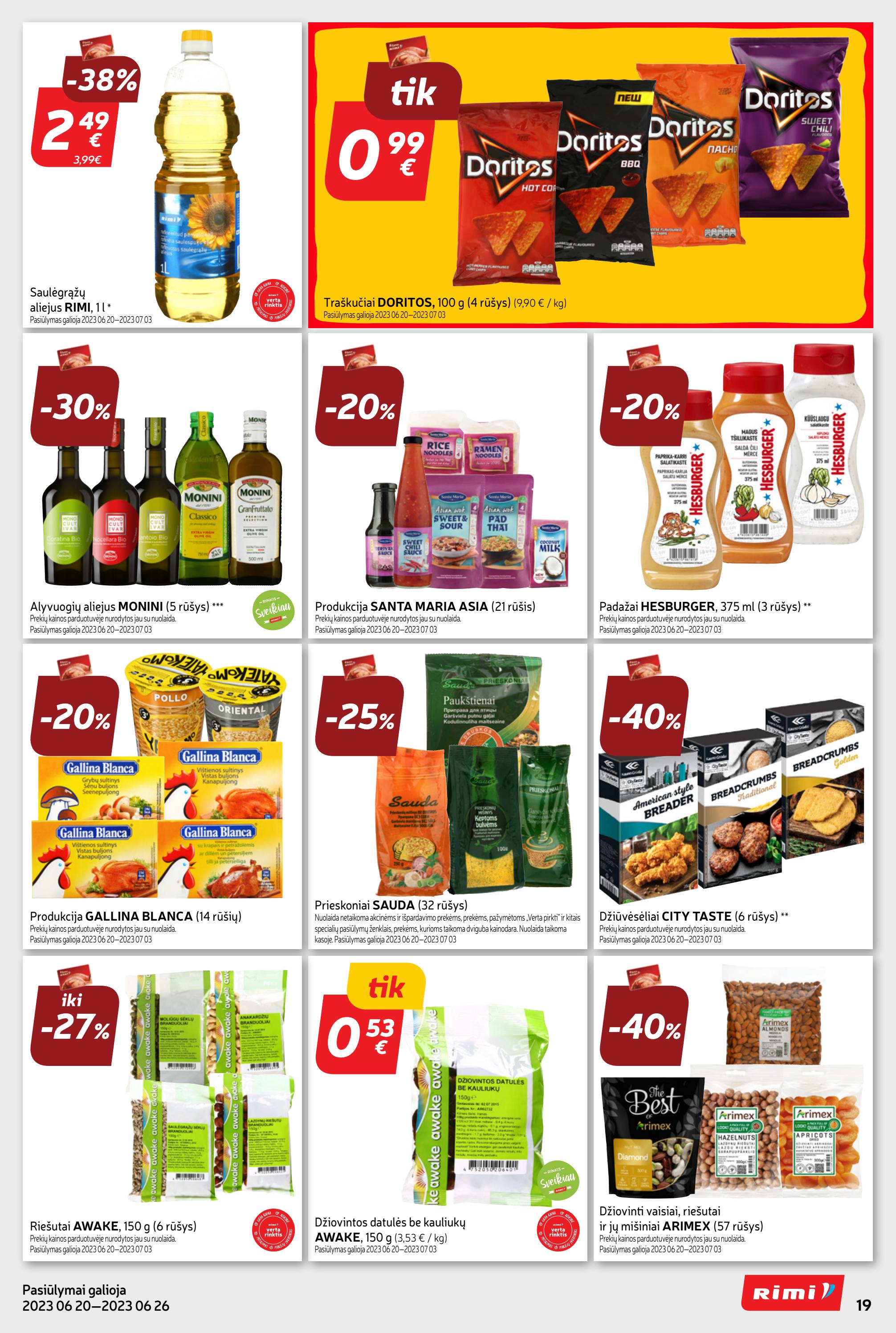 Rimi savaitinis leidinys akcijos nuo 
  2023-06-20 iki 
  2023-06-26 | Leidinukas.lt puslapis 19