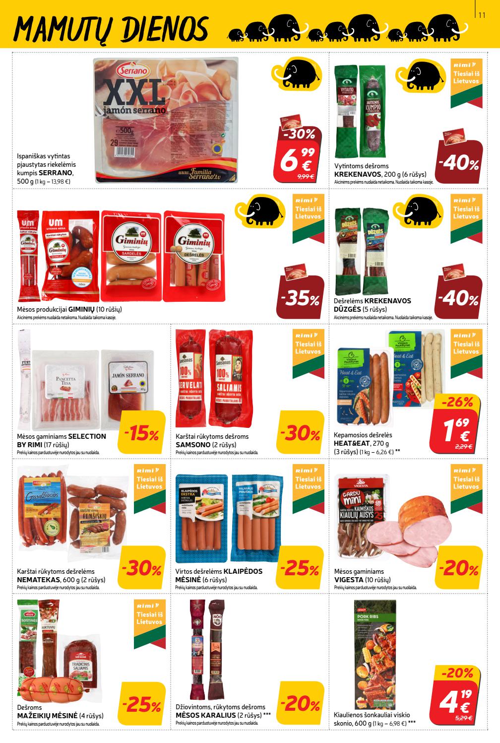 Rimi savaitinis leidinys akcijos nuo 
  2021-07-27 iki 
  2021-08-02 | Leidinukas.lt puslapis 11