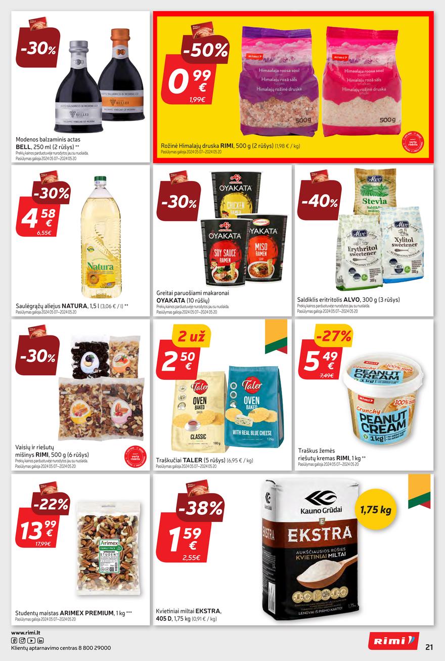 Rimi savaitinis leidinys akcijos nuo 
  2024-05-07 iki 
  2024-05-13 | Leidinukas.lt puslapis 21