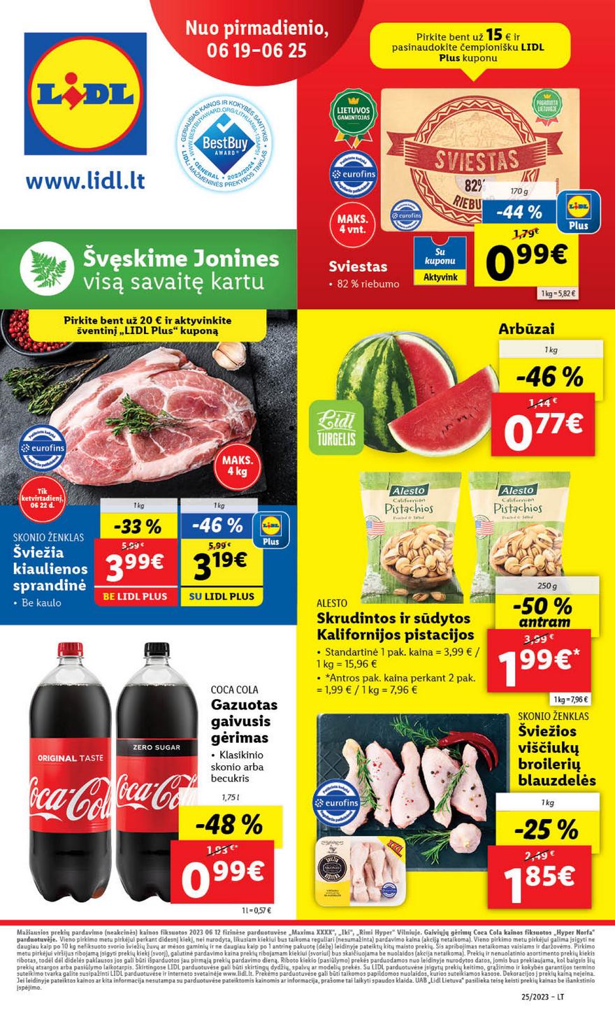 Lidl pasiūlymai akcijos nuo 
  2023-06-19 iki 
  2023-06-25 | Leidinukas.lt puslapis 1