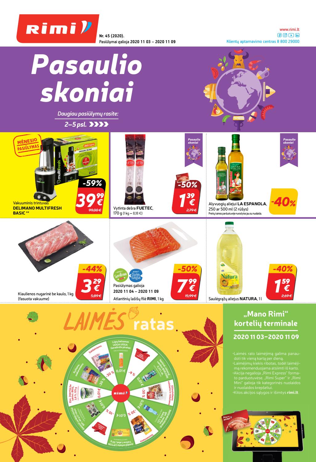 Rimi savaitinis leidinys akcijos nuo 
  2020-11-03 iki 
  2020-11-09 | Leidinukas.lt puslapis 1