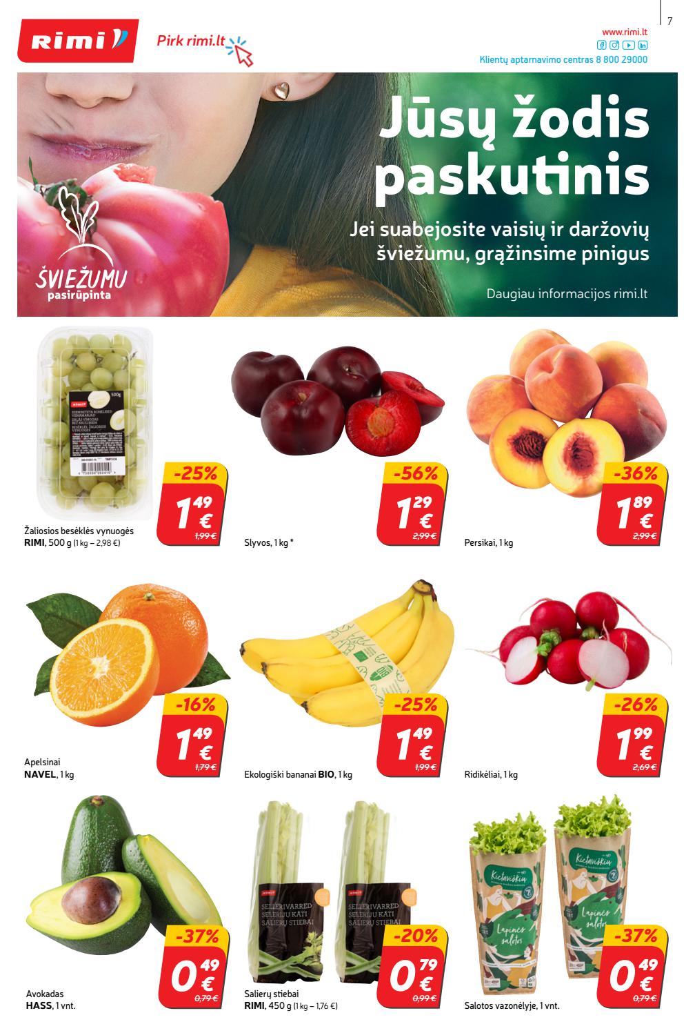 Rimi savaitinis leidinys akcijos nuo 
  2021-08-03 iki 
  2021-08-09 | Leidinukas.lt puslapis 7