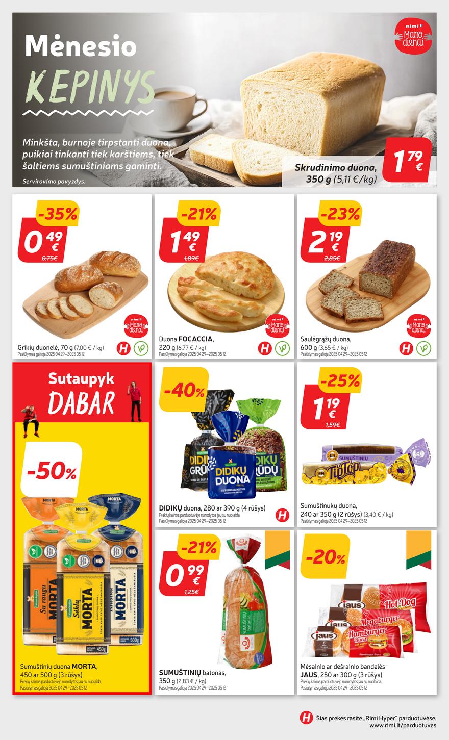 Rimi savaitinis leidinys 12 akcijos nuo 
  2025-04-29 iki 
  2025-05-05 | Leidinukas.lt puslapis 14