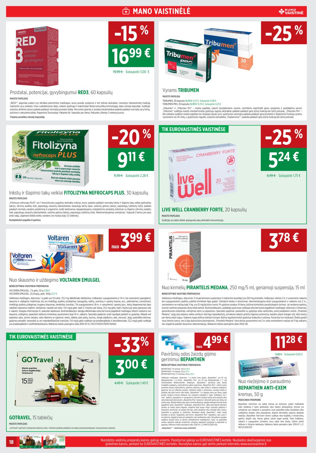 Euro vaistinė leidinys akcijos nuo 
  2020-08-01 iki 
  2020-08-31 | Leidinukas.lt puslapis 18