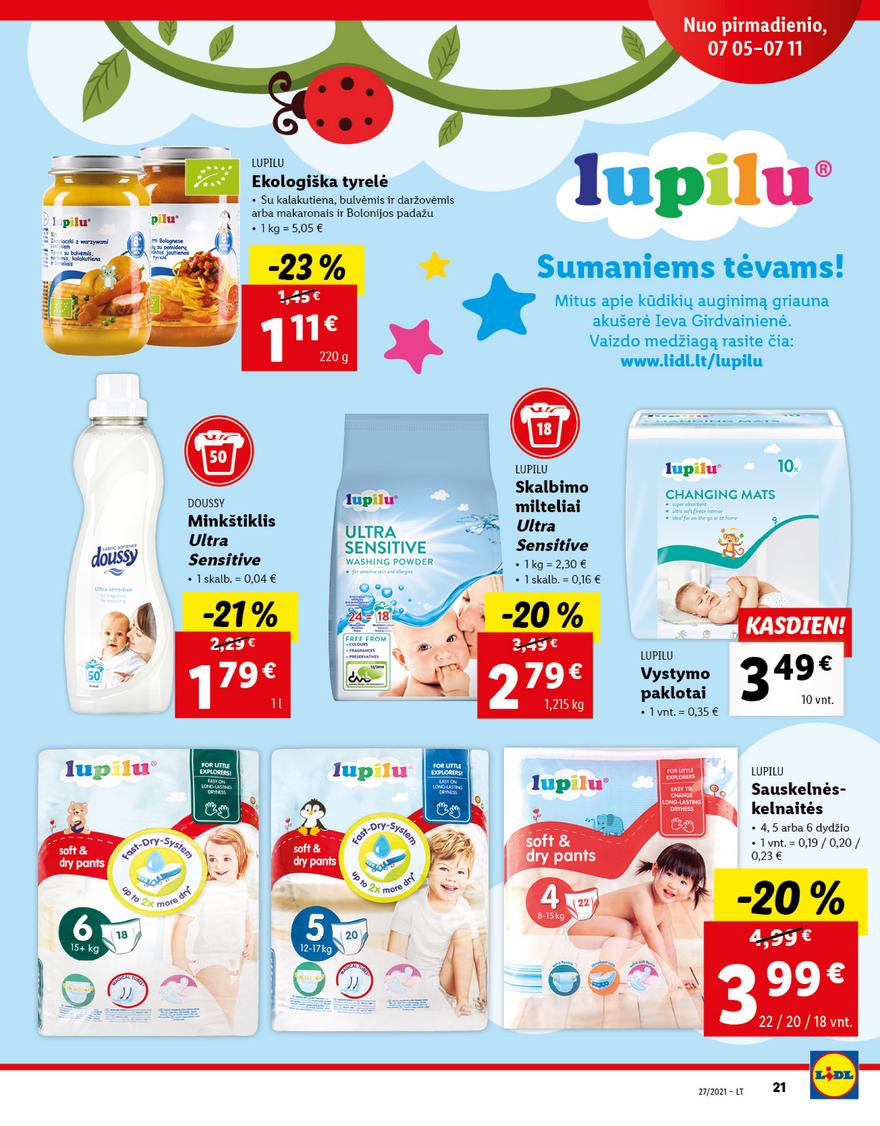 Lidl maisto prekių pasiūlymai akcijos nuo 
  2021-07-05 iki 
  2021-07-11 | Leidinukas.lt puslapis 21