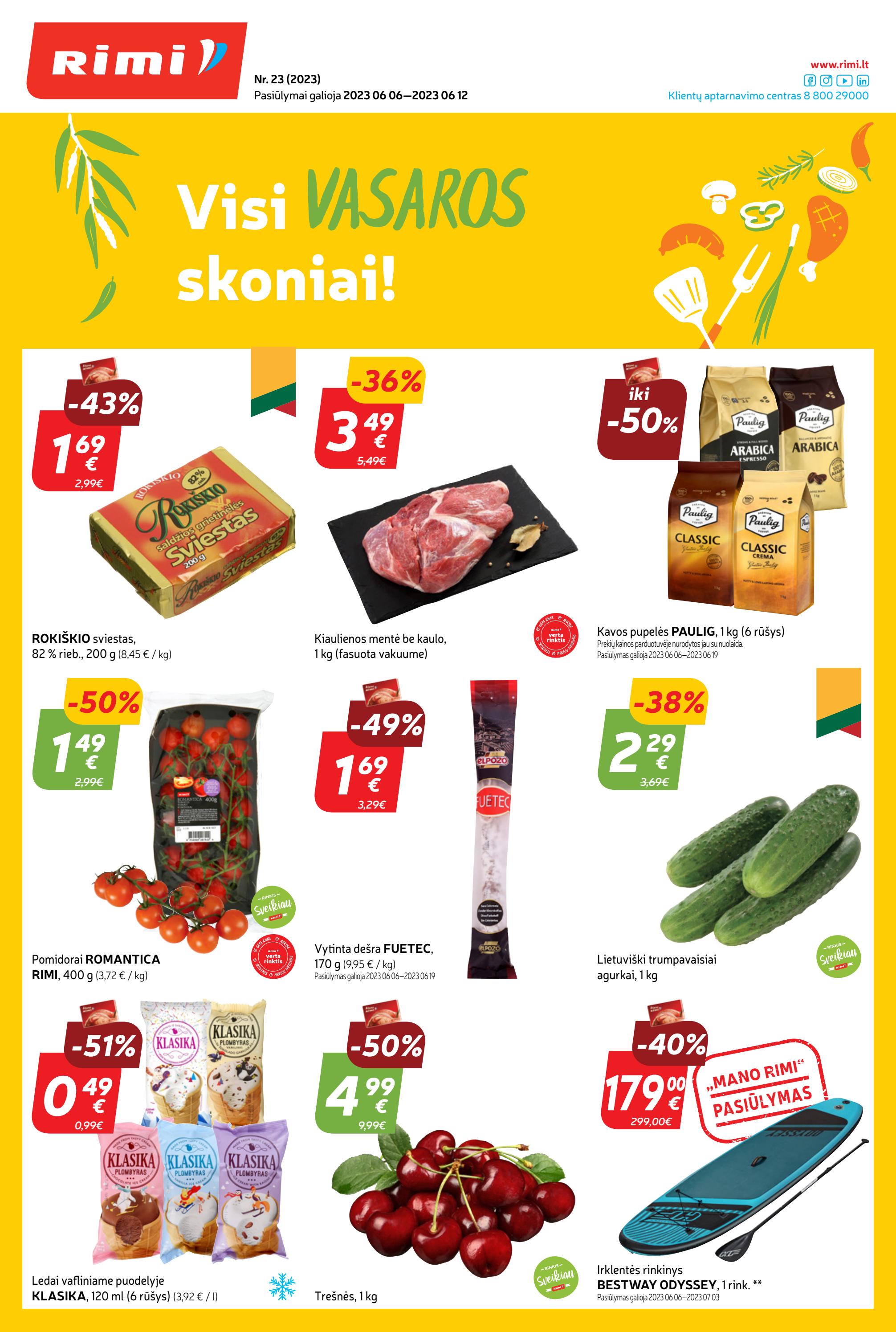 Rimi savaitinis leidinys akcijos nuo 
  2023-06-06 iki 
  2023-06-12 | Leidinukas.lt puslapis 1