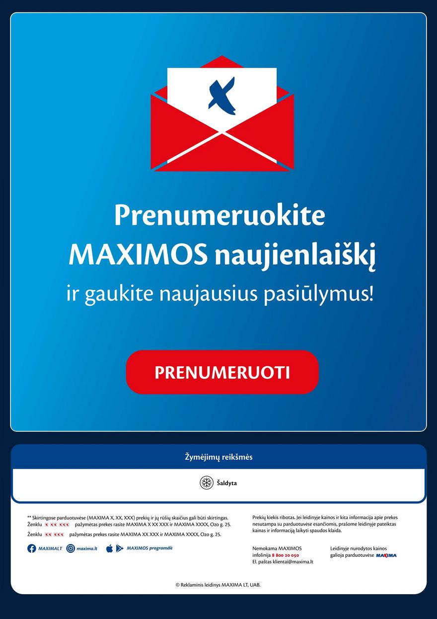 Maxima leidinys akcijos nuo 
  2023-10-03 iki 
  2023-10-30 | Leidinukas.lt puslapis 19