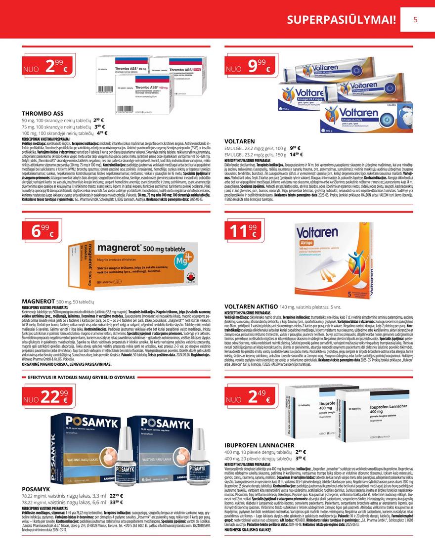 Gintarinės vaistinės leidinys akcijos nuo 
  2025-07-01 iki 
  2025-07-31 | Leidinukas.lt puslapis 5