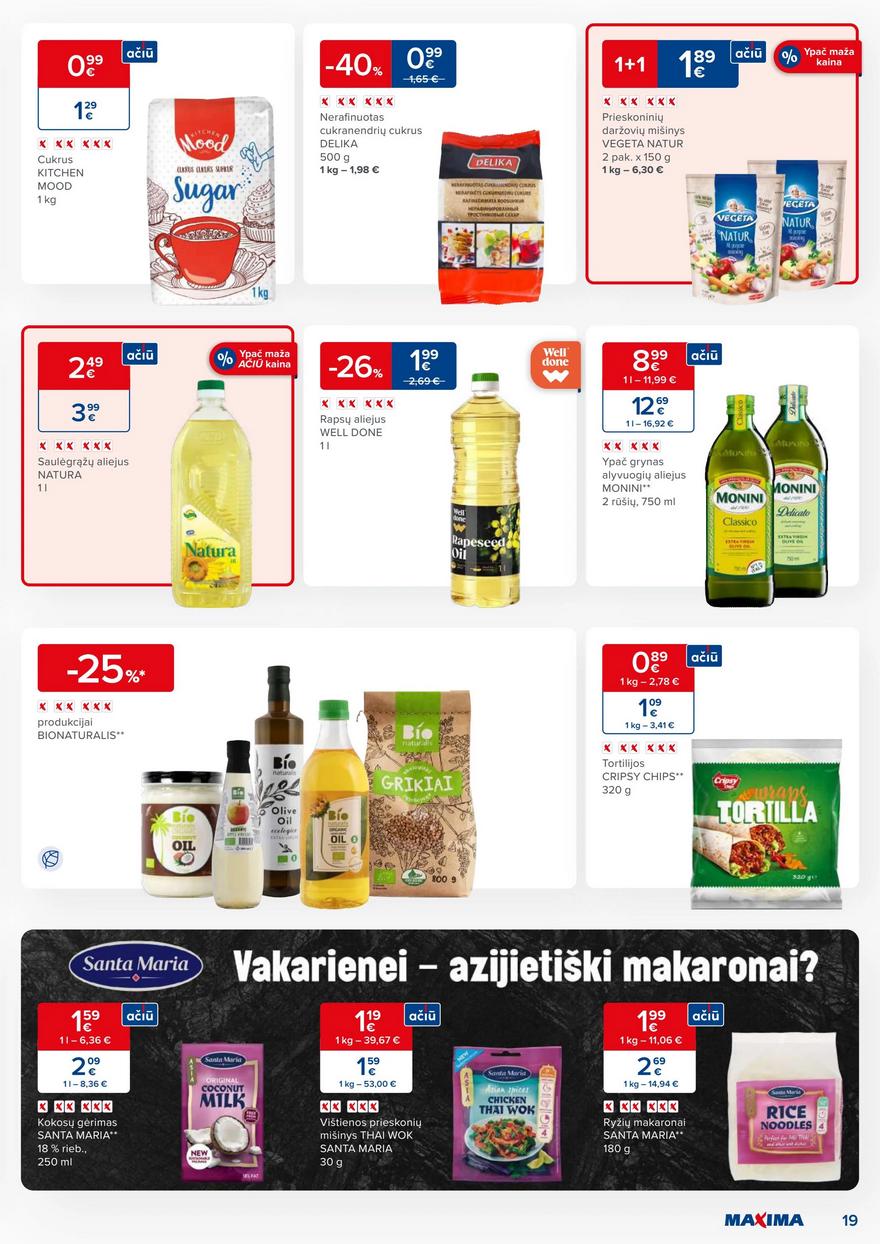 Maxima kaininis leidinys akcijos nuo 
  2023-09-12 iki 
  2023-09-18 | Leidinukas.lt puslapis 19