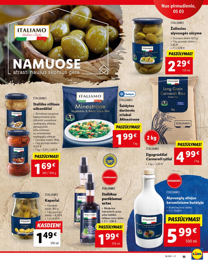 Lidl maisto prekių pasiūlymai akcijos nuo 
  2021-05-03 iki 
  2021-05-09 | Leidinukas.lt puslapis 11