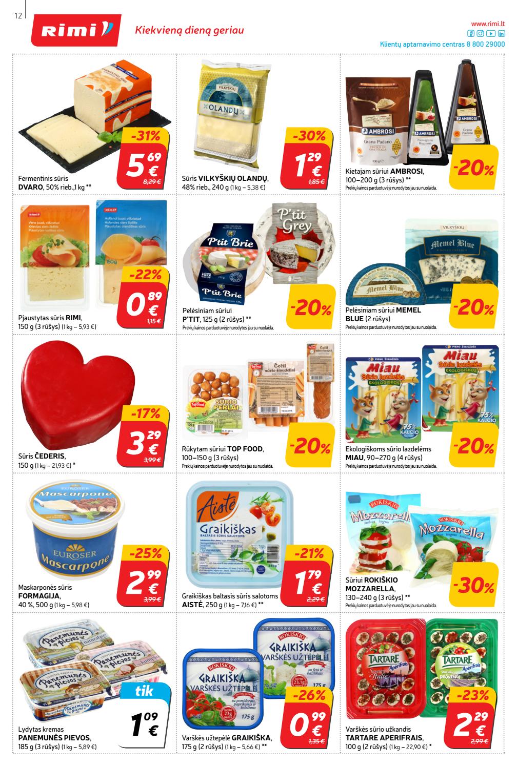 Rimi savaitinis leidinys akcijos nuo 
  2020-02-11 iki 
  2020-02-17 | Leidinukas.lt puslapis 12