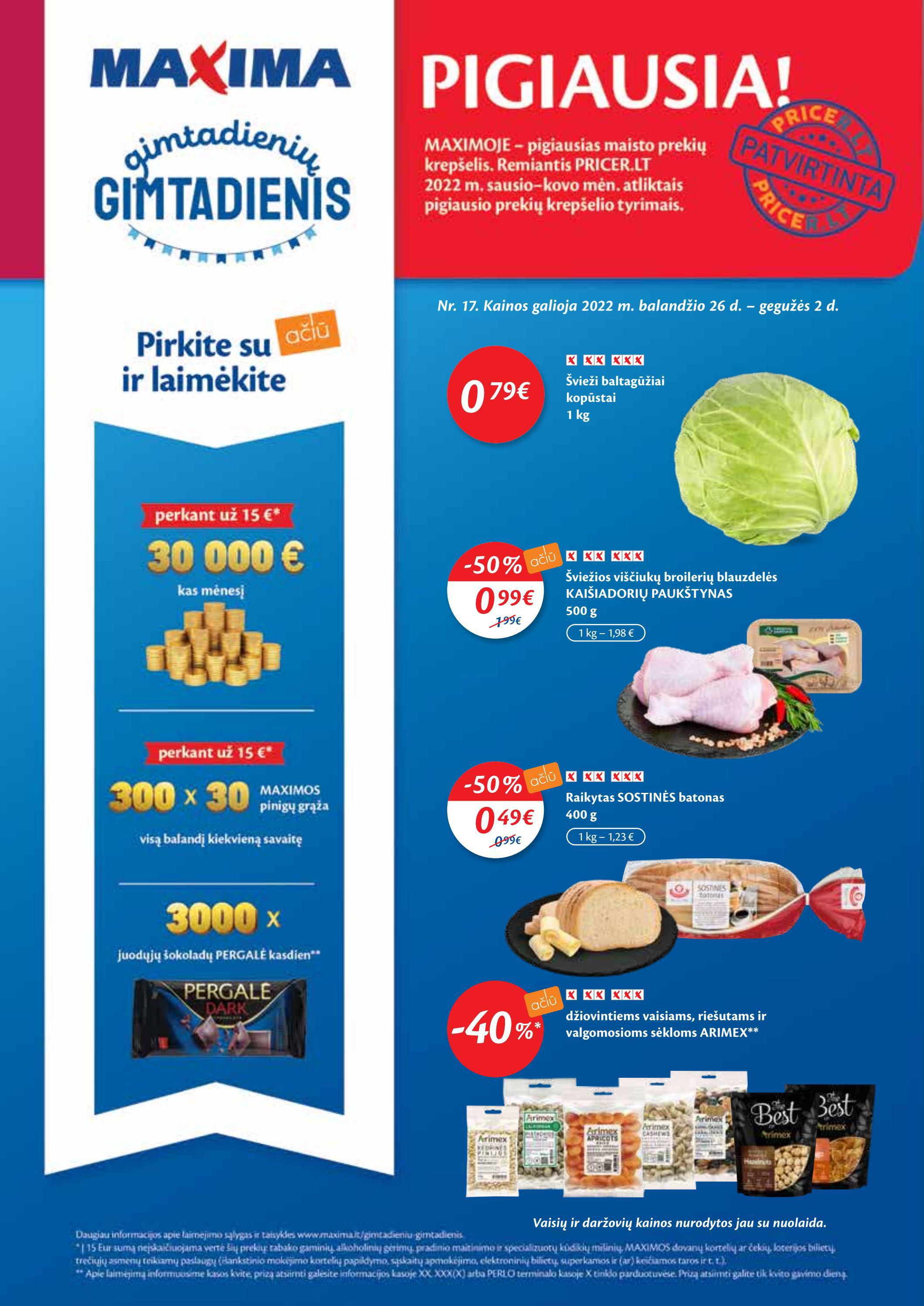 Maxima kaininis leidinys akcijos nuo 
  2022-04-26 iki 
  2022-05-02 | Leidinukas.lt puslapis 1