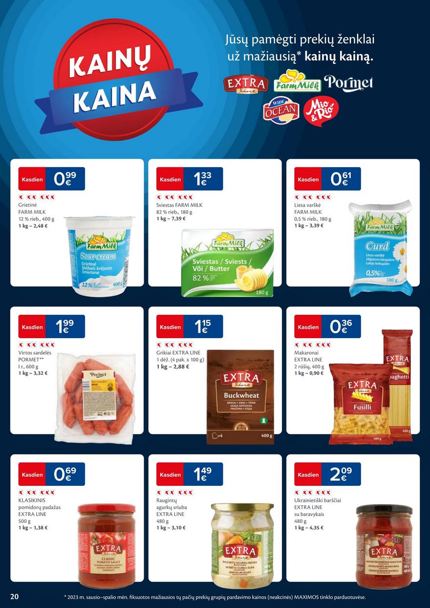 Maxima kaininis leidinys akcijos nuo 
  2024-01-03 iki 
  2024-01-08 | Leidinukas.lt puslapis 20