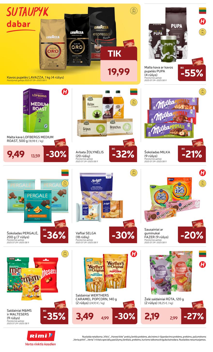 Rimi savaitinis leidinys  akcijos nuo 
  2025-07-29 iki 
  2025-08-04 | Leidinukas.lt puslapis 25