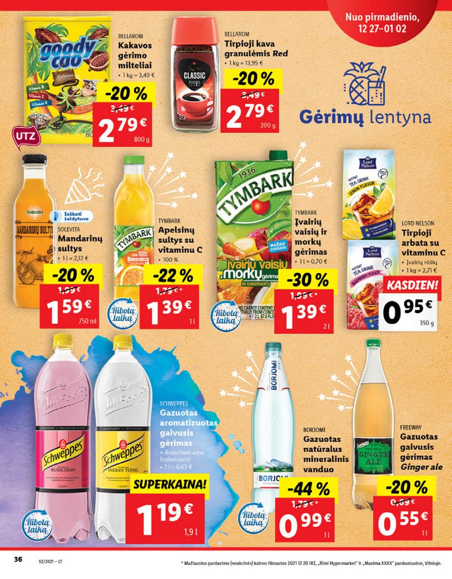 Lidl maisto prekių pasiūlymai akcijos nuo 
  2021-12-27 iki 
  2022-01-02 | Leidinukas.lt puslapis 36