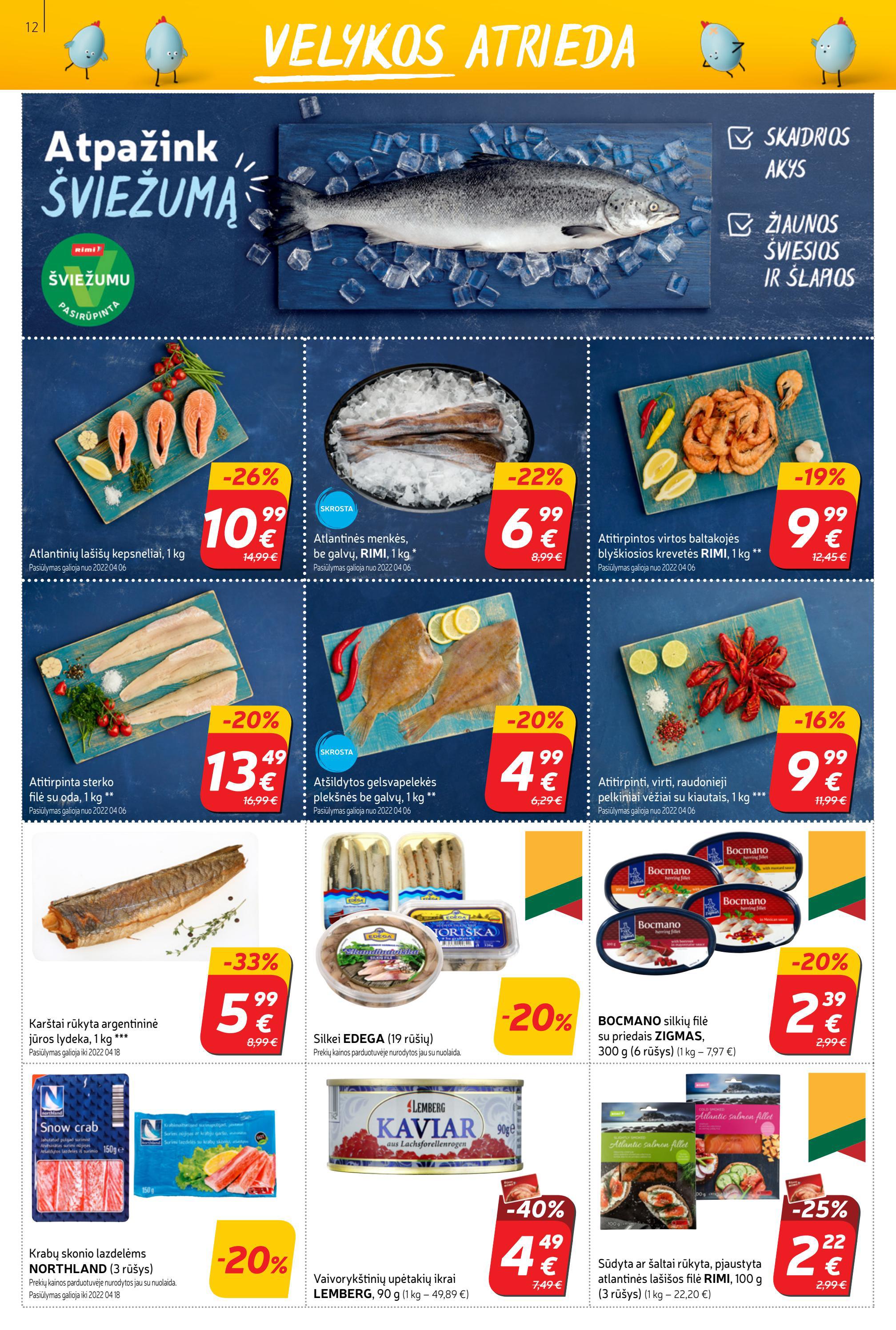 Rimi savaitinis leidinys akcijos nuo 
  2022-04-05 iki 
  2022-04-11 | Leidinukas.lt puslapis 12