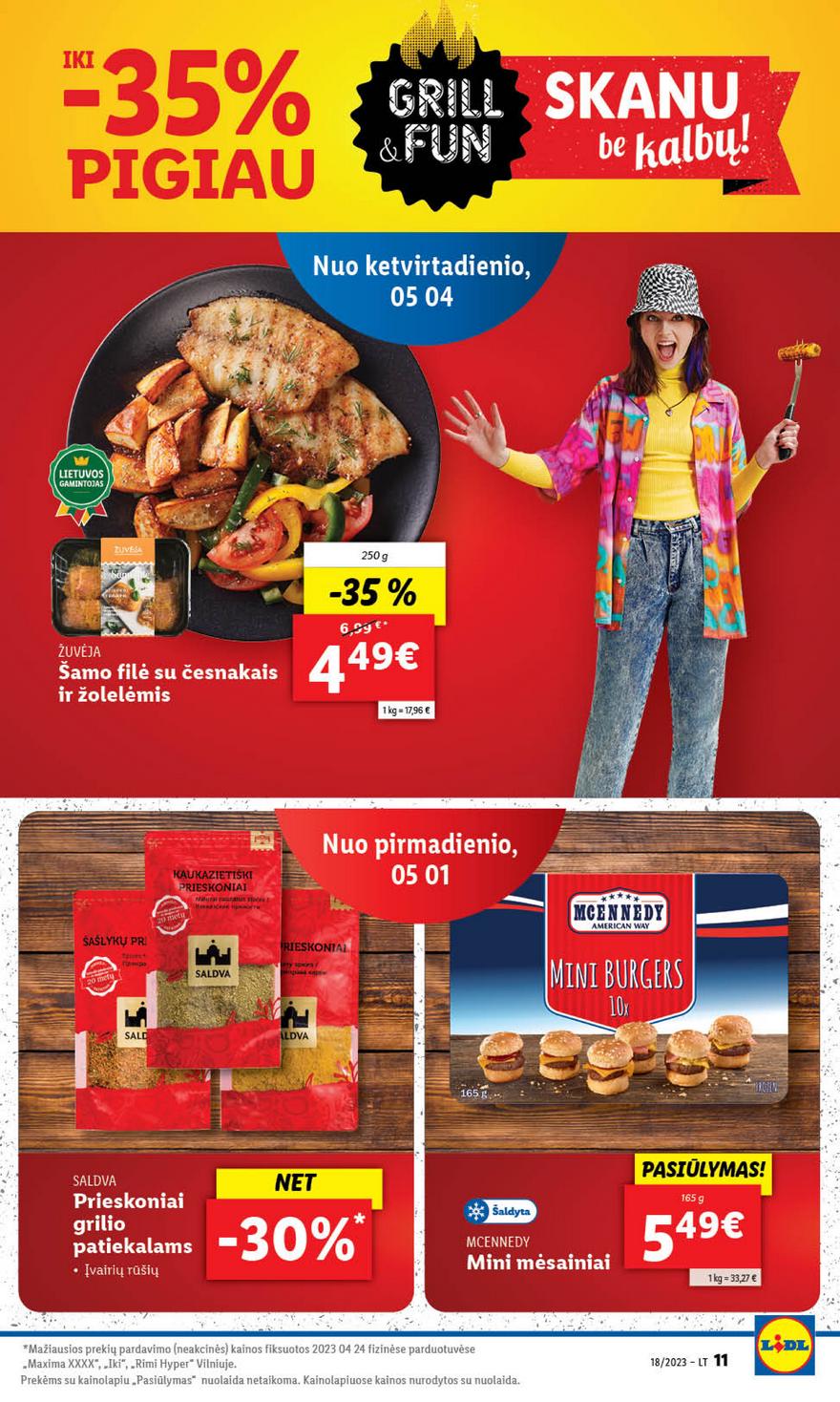 Lidl pasiūlymai akcijos nuo 
  2023-05-01 iki 
  2023-05-07 | Leidinukas.lt puslapis 11