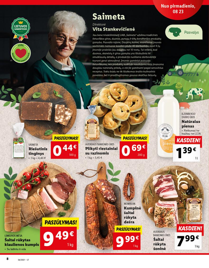 Lidl maisto prekių pasiūlymai akcijos nuo 
  2021-08-23 iki 
  2021-08-29 | Leidinukas.lt puslapis 8