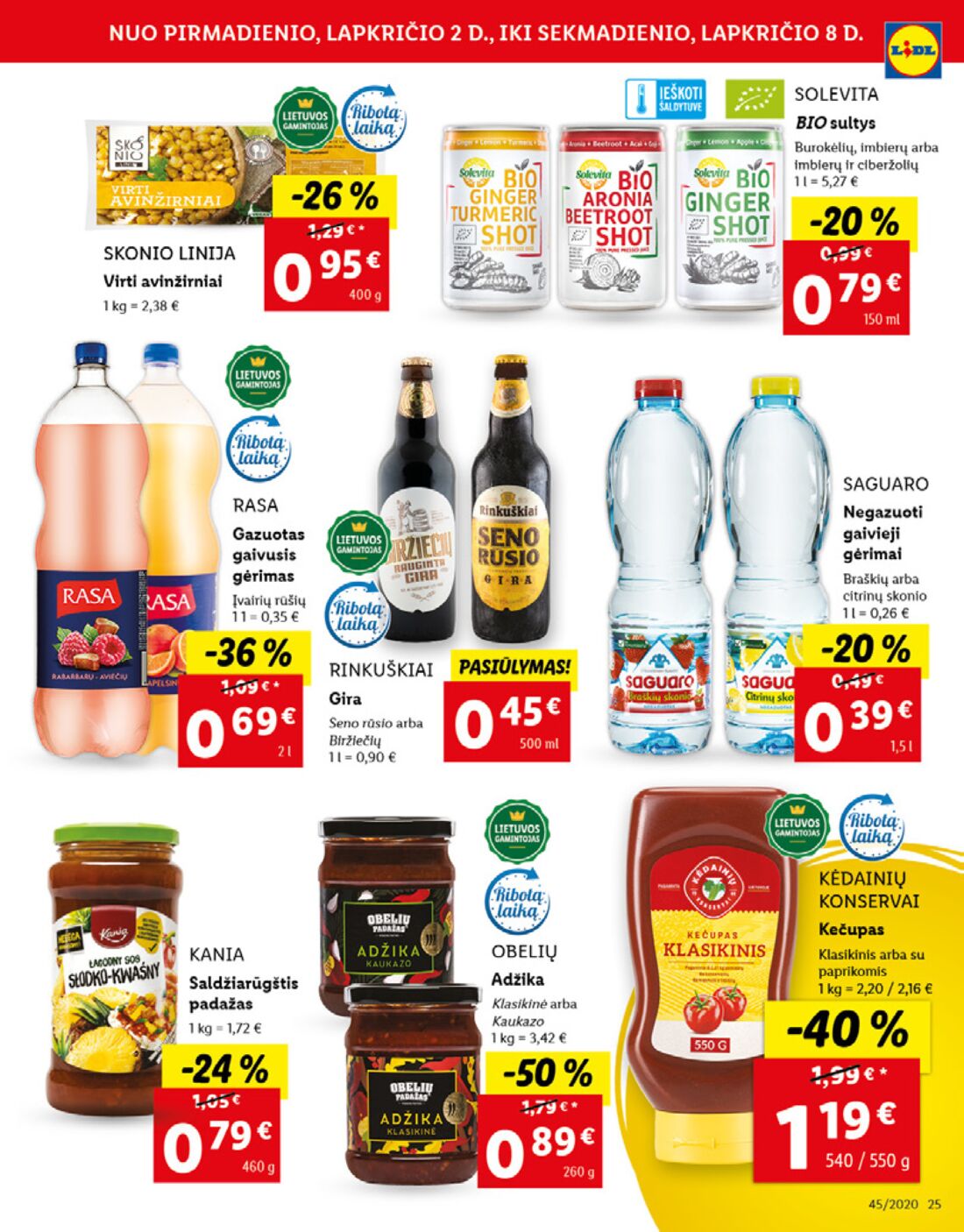 Lidl savaitinis leidinys akcijos nuo 
  2020-11-02 iki 
  2020-11-08 | Leidinukas.lt puslapis 25