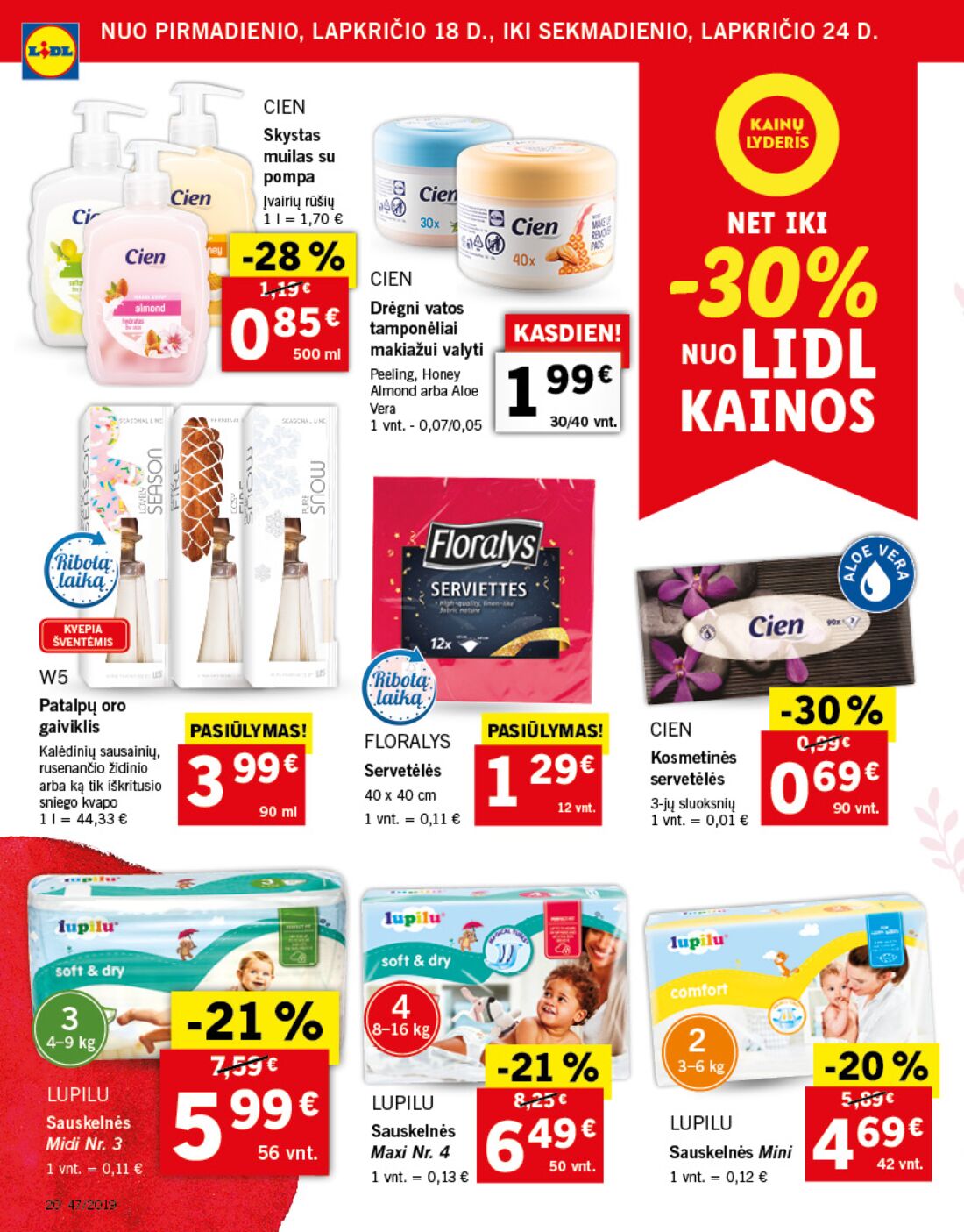 Lidl savaitinis leidinys akcijos nuo 
  2019-11-18 iki 
  2019-11-24 | Leidinukas.lt puslapis 20