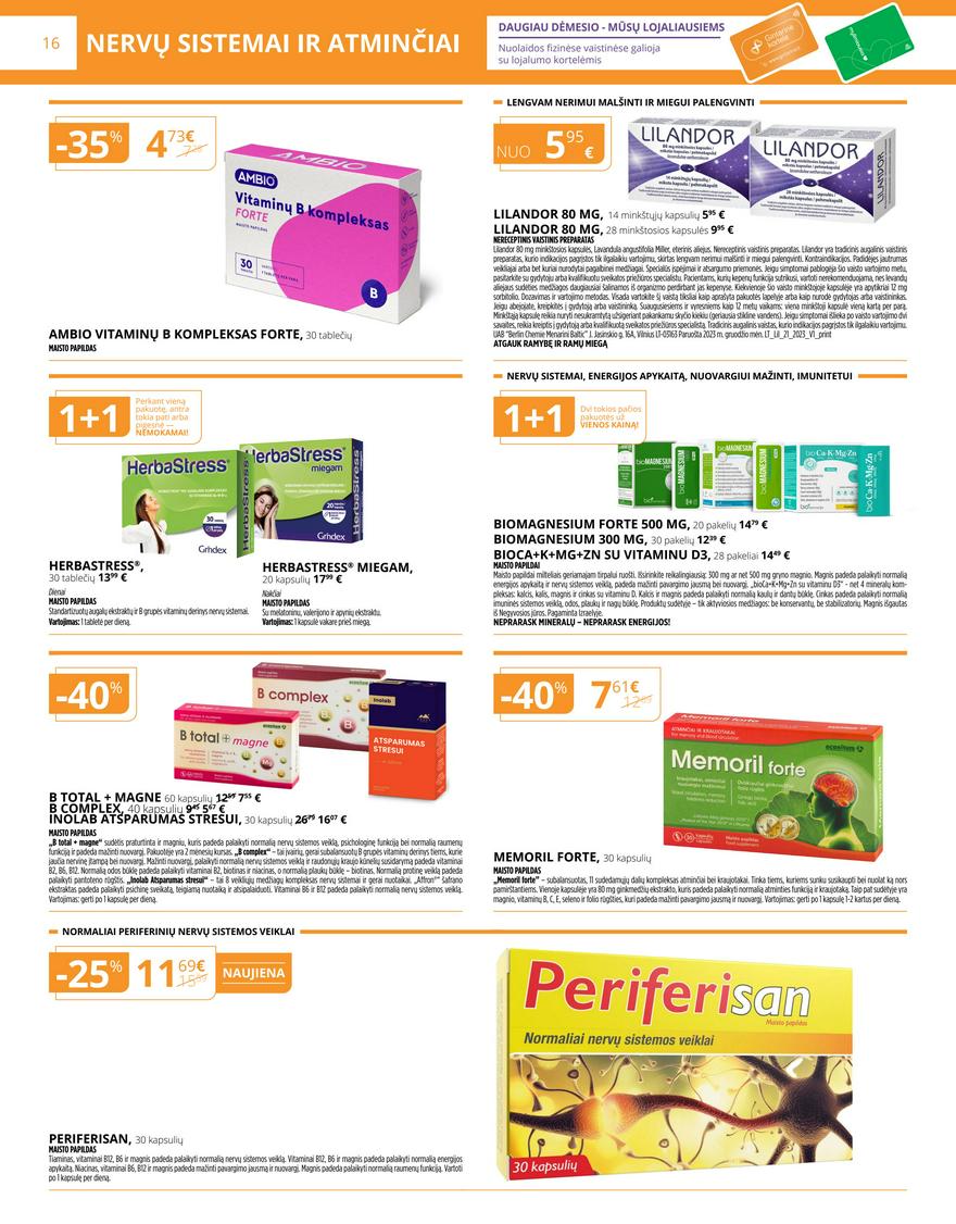 Gintarinės vaistinės leidinys akcijos nuo 
  2024-05-01 iki 
  2024-05-31 | Leidinukas.lt puslapis 16
