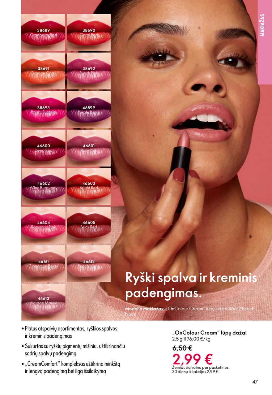 Oriflame katalogas akcijos nuo 
  2025-10-29 iki 
  2025-11-18 | Leidinukas.lt puslapis 47