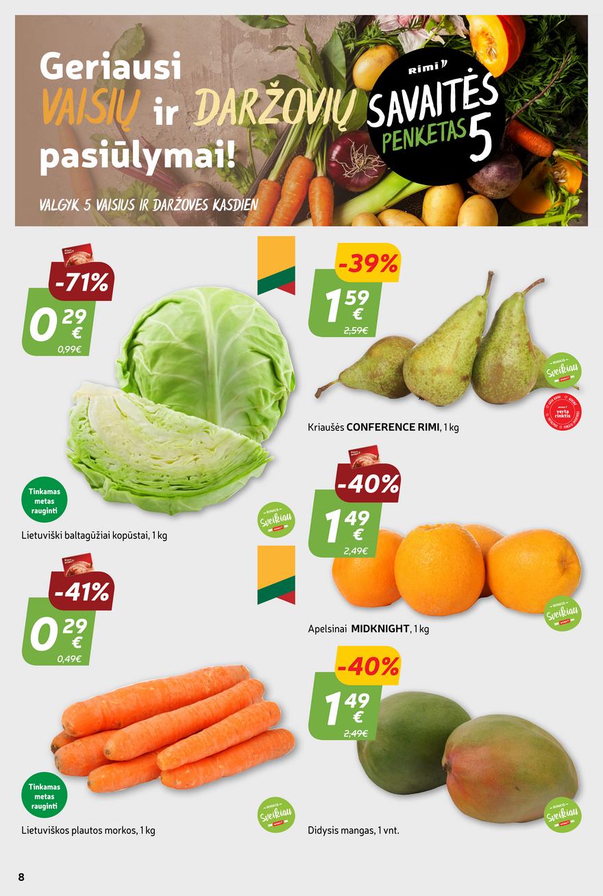 Rimi savaitinis leidinys akcijos nuo 
  2023-10-17 iki 
  2023-10-23 | Leidinukas.lt puslapis 8