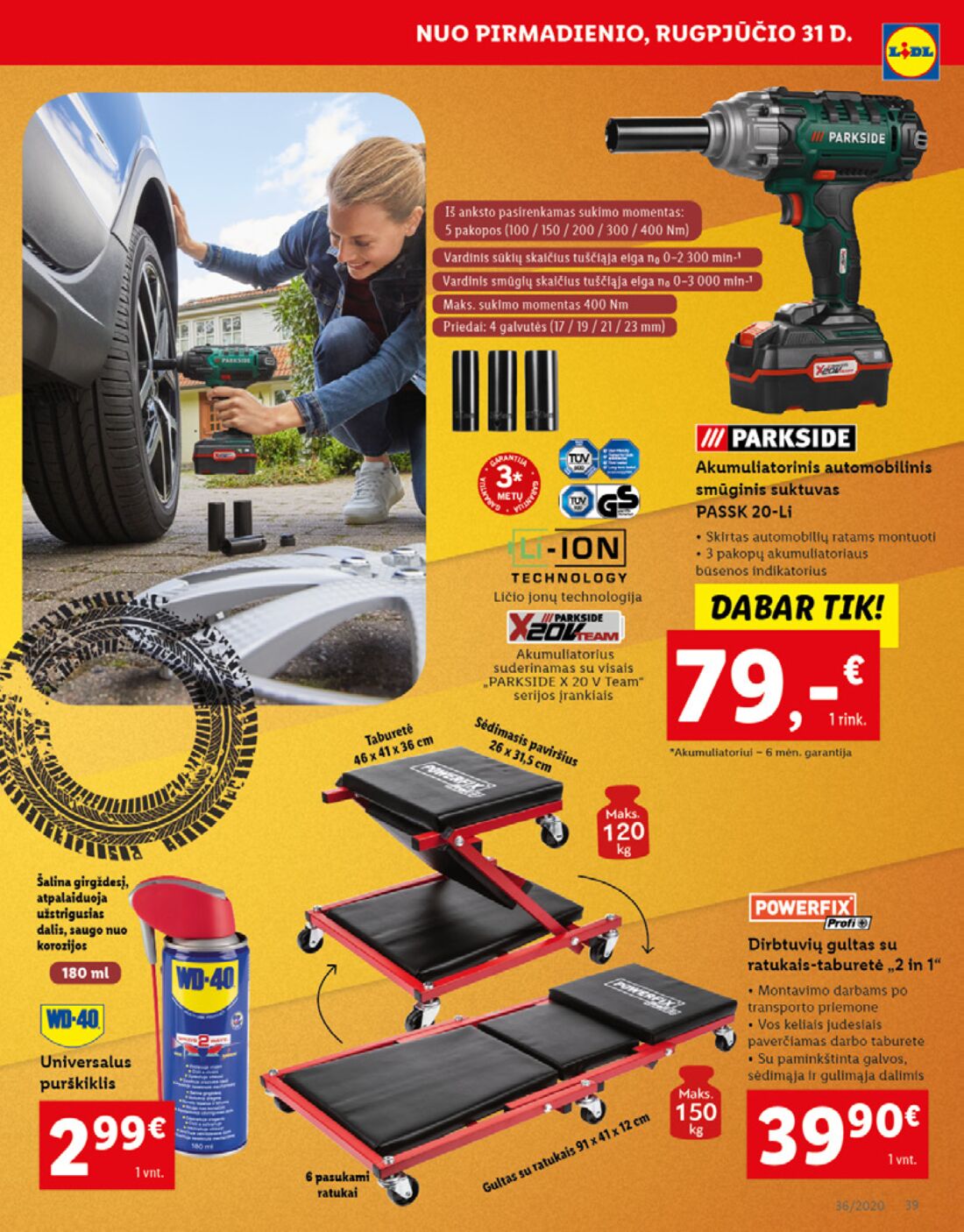 Lidl savaitinis leidinys akcijos nuo 
  2020-08-31 iki 
  2020-09-06 | Leidinukas.lt puslapis 39