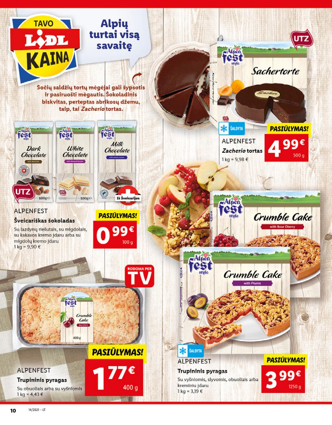 Lidl maisto prekių pasiūlymai akcijos nuo 
  2021-04-05 iki 
  2021-04-11 | Leidinukas.lt puslapis 10