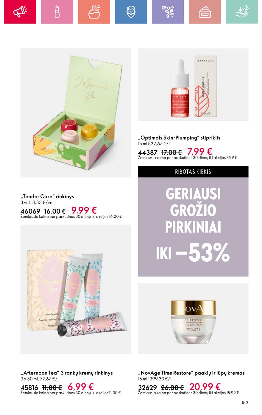 Oriflame katalogas akcijos nuo 
  2025-06-22 iki 
  2025-07-12 | Leidinukas.lt puslapis 153
