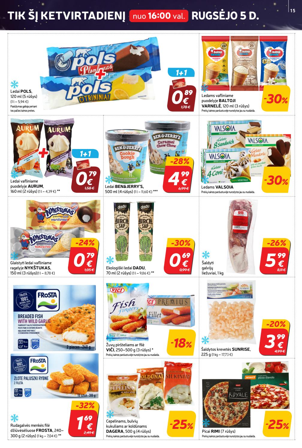 Rimi savaitinis leidinys akcijos nuo 
  2019-09-03 iki 
  2019-09-09 | Leidinukas.lt puslapis 15