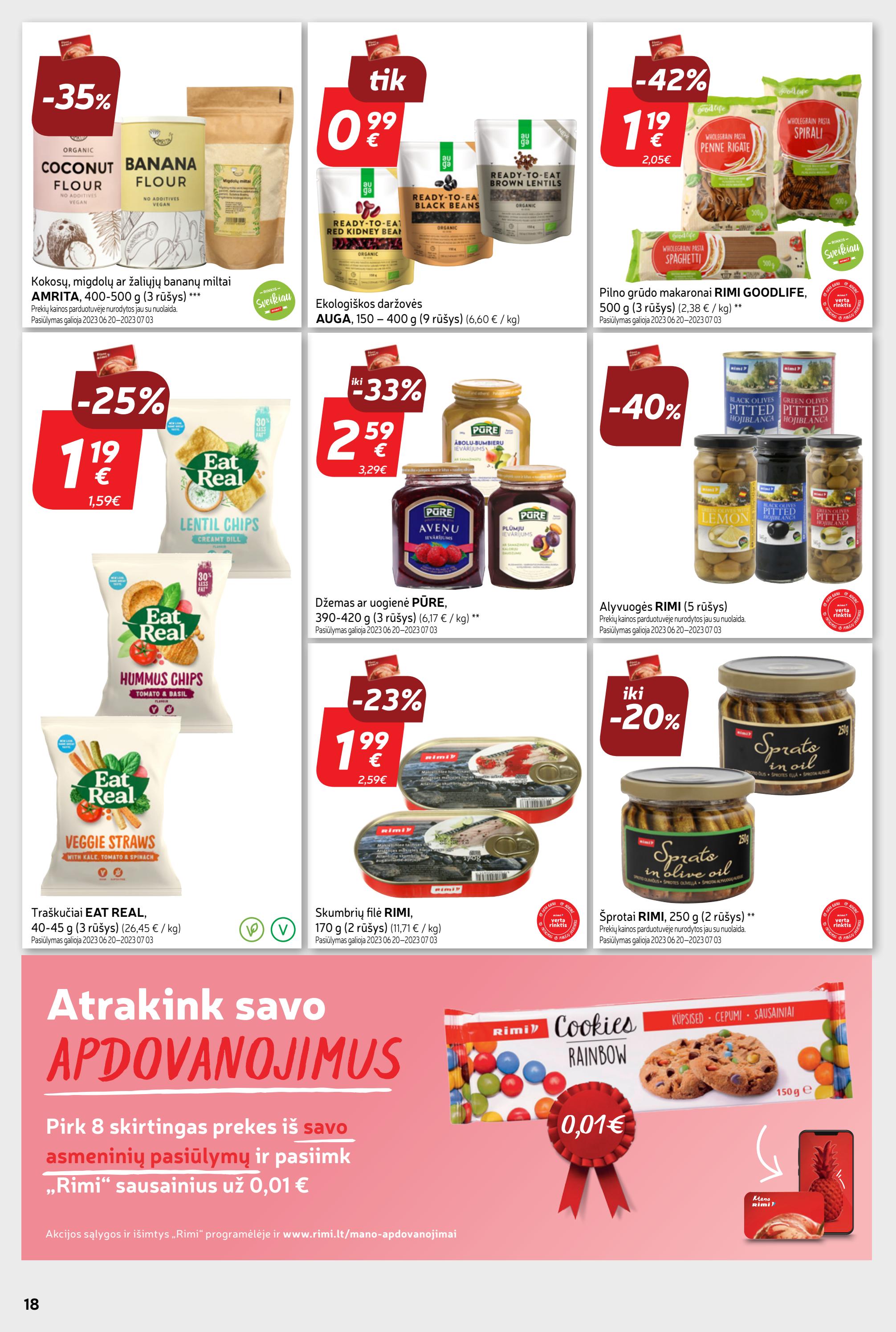 Rimi savaitinis leidinys akcijos nuo 
  2023-06-27 iki 
  2023-07-03 | Leidinukas.lt puslapis 18