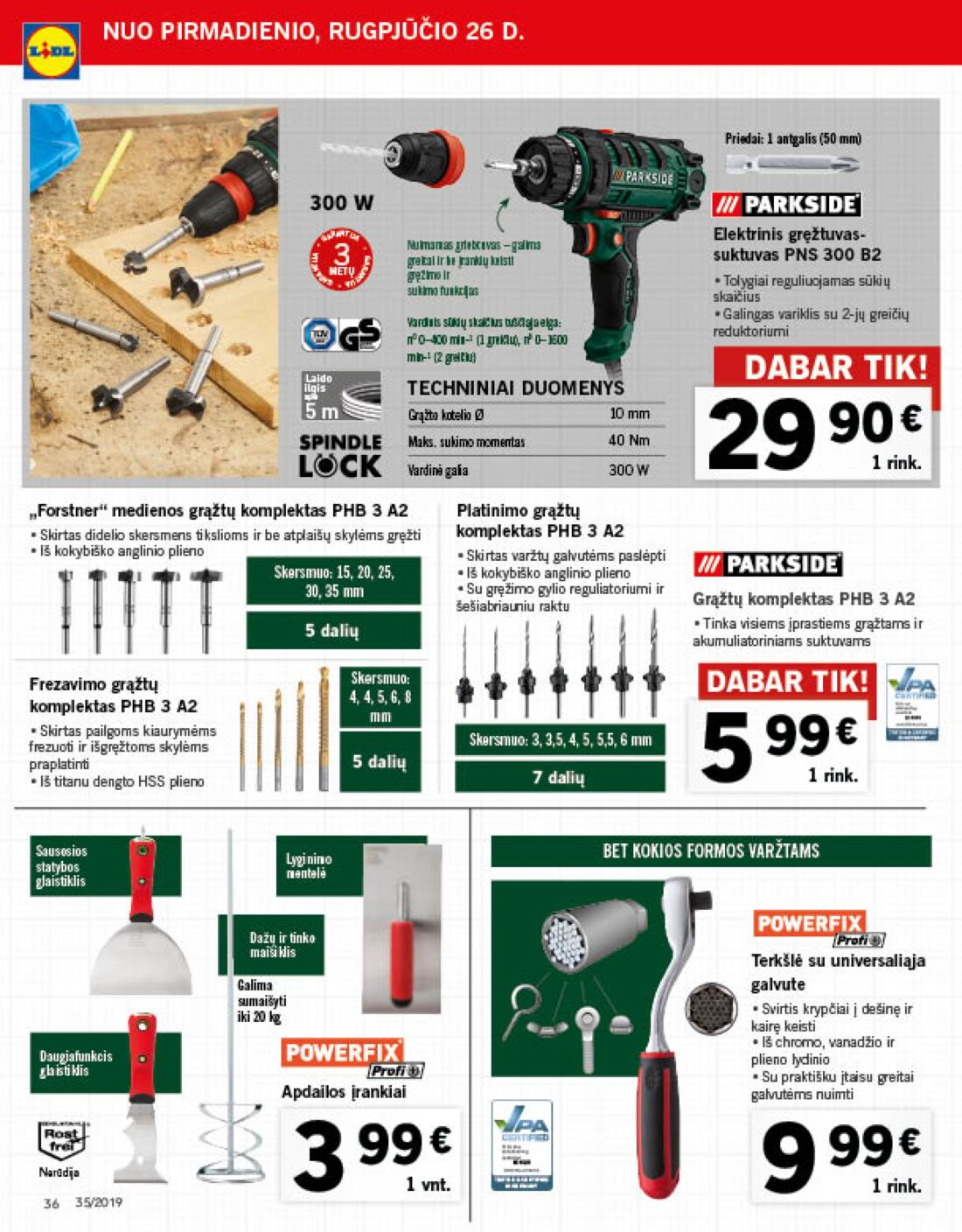 Lidl savaitinis leidinys akcijos nuo 
  2019-08-26 iki 
  2019-09-01 | Leidinukas.lt puslapis 36