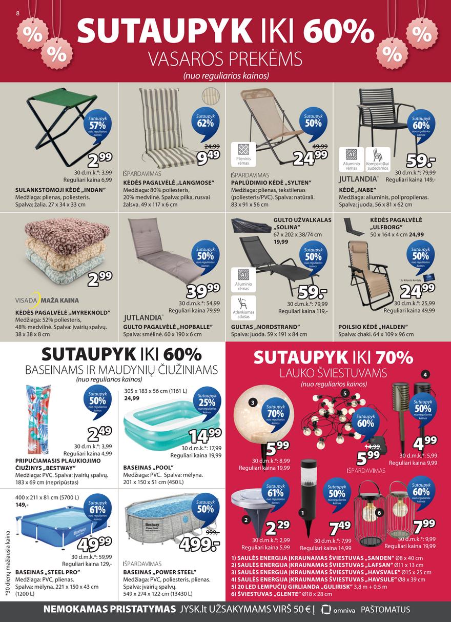 Jysk leidinys akcijos nuo 
  2026-06-16 iki 
  2026-06-29 | Leidinukas.lt puslapis 8