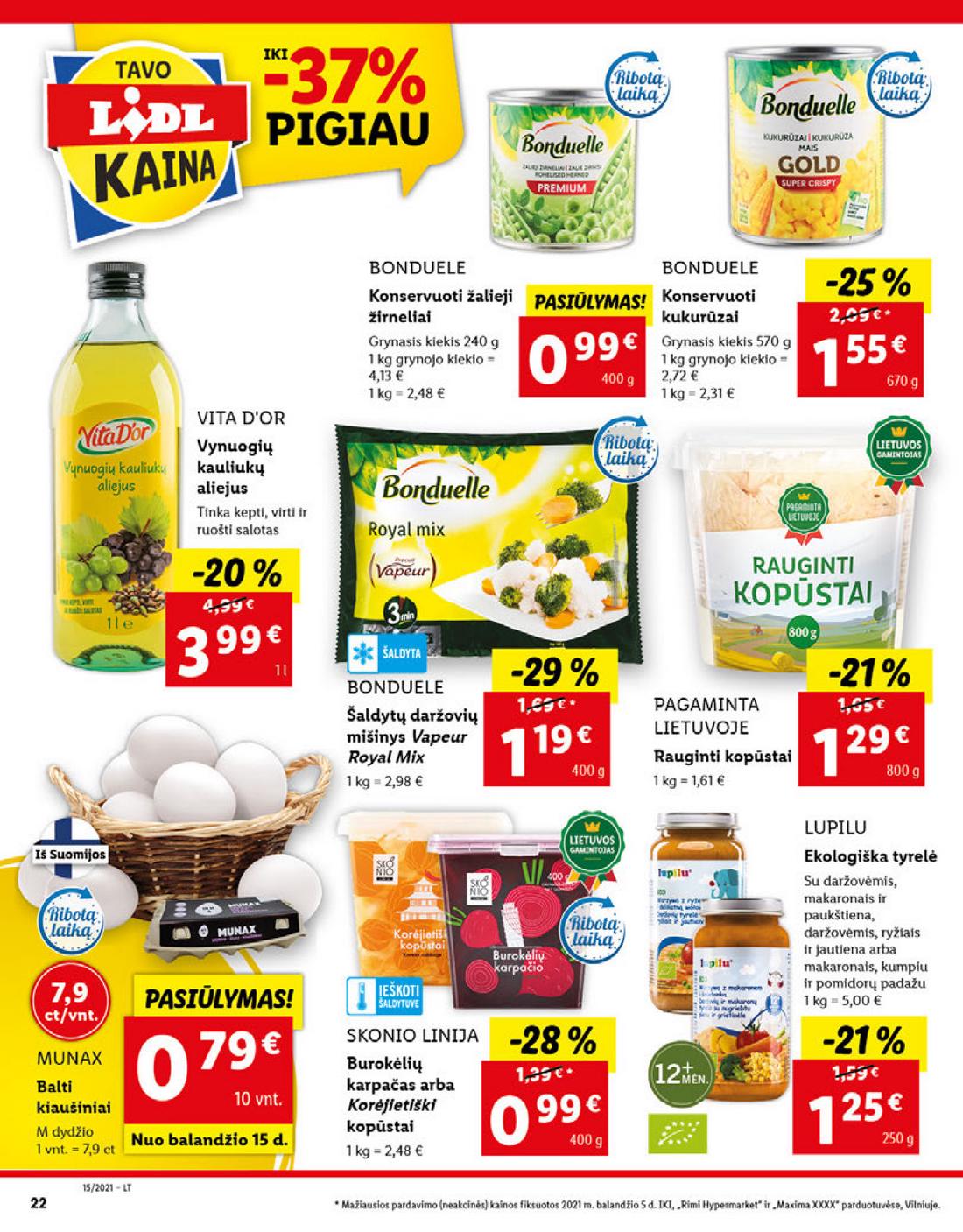 Lidl maisto prekių pasiūlymai akcijos nuo 
  2021-04-12 iki 
  2021-04-18 | Leidinukas.lt puslapis 22