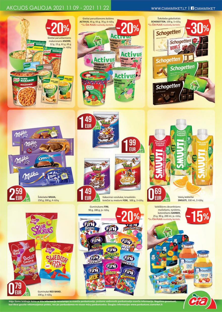 Čia market leidinys akcijos nuo 
  2021-11-09 iki 
  2021-11-22 | Leidinukas.lt puslapis 9