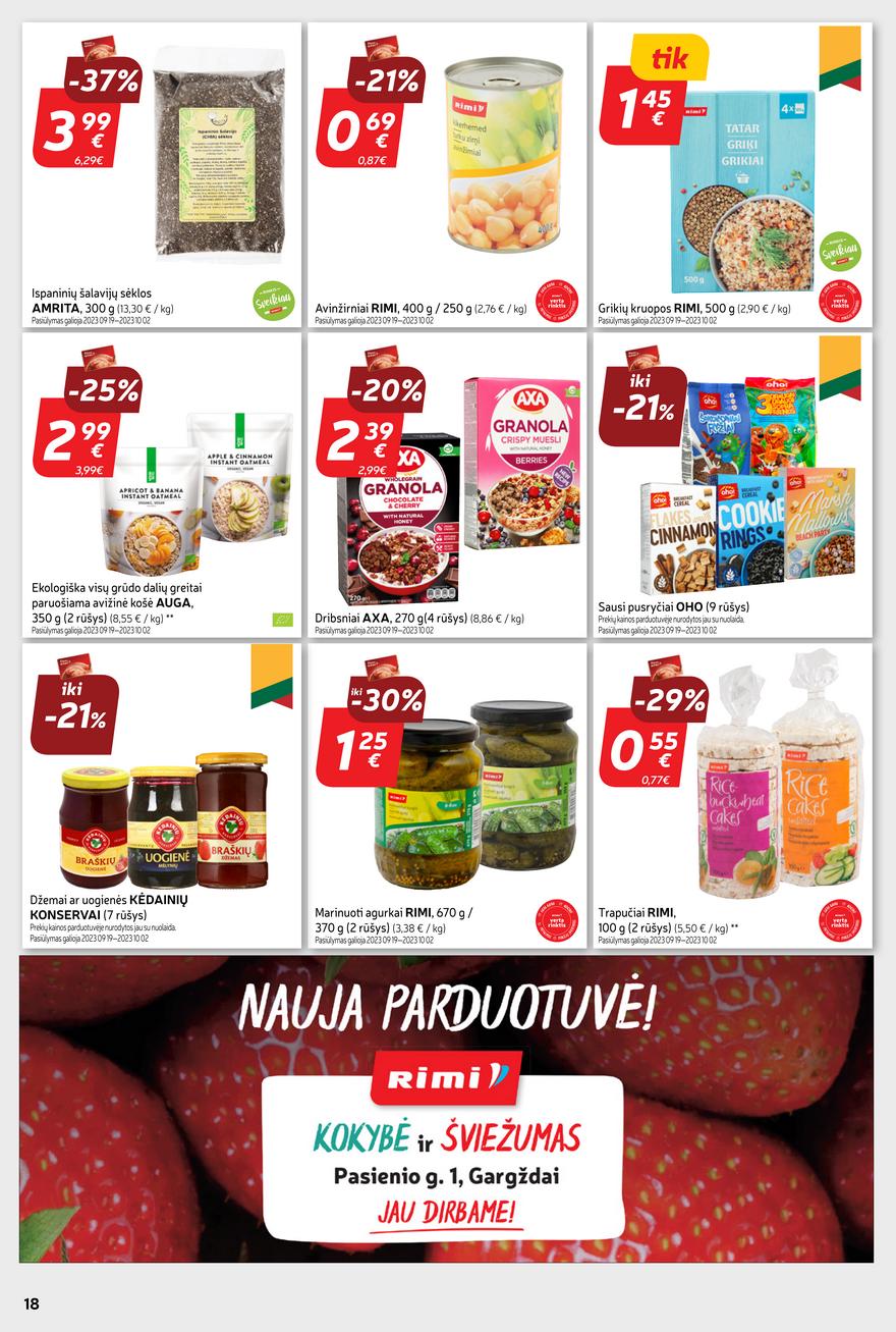 Rimi savaitinis leidinys akcijos nuo 
  2023-09-26 iki 
  2023-10-02 | Leidinukas.lt puslapis 18